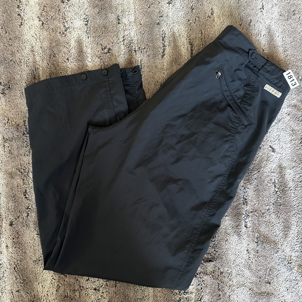 Royal Robbins Pants Womens 14 Black Regular Length Outdoor Hiking Stretch Nylon